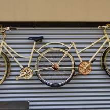 Strange tandem bicycle in Leoben